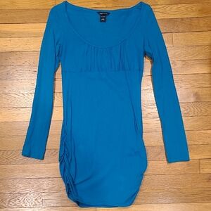 Victoria Secret-Teal Blue Long Sleeve Dress